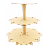 Torre Porta Doces Mdf 3 Andares Linha Temática - Estrela