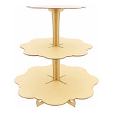 Torre Porta Doces Mdf 3 Andares Linha Temática - Liso