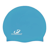 Touca De Natação Colorida Silicone Lisa Hammerhead Cor Azul Royal (slim) Desenho Do Tecido Liso Tamanho U