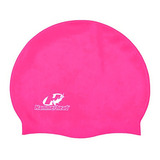 Touca De Natação Colorida Silicone Lisa Hammerhead Cor Pink Desenho Do Tecido Liso Tamanho U