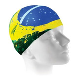 Touca De Natação Flag Brasil Verde Speedo
