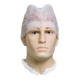Touca Descartável Tnt Tipo Gorro De Amarrar Branca 100 Und.
