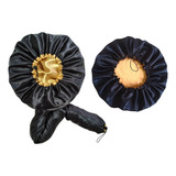 Touca Difusora Seda Cetim +touca Para Dormir Cabelo Cacheado