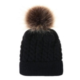 Touca Gorrinho Bebe Infantil Pom Pom Croche Frio