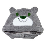 Touca Gorro Bebê Infantil Com Botão Proteção Ouvidos Menino