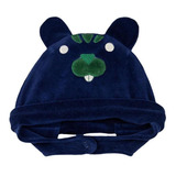 Touca Gorro Bebê Infantil Fechada Proteção Ouvido Plush Frio