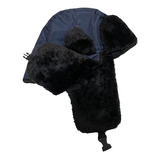 Touca Gorro Térmico Balaclava Frio Inverno Ushanka Azul
