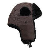 Touca Gorro Térmico Balaclava Frio Inverno Ushanka Marrom