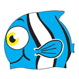 Touca Infantil Silicone Kids Hammerhead Desenhos Divertidos Cor Azul-peixe Nome Do Desenho Peixe