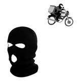 Touca Ninja Balaclava Capuz Motoboy Frio Preta Lã
