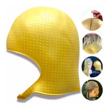 Touca Romana Silicone Para Luzes Mechas Dourada Mesma Do Rp