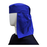 Touca Soldador Arabe Brim Proteção Do Sol Azul Kit 10 Peças