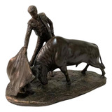 Toureiro Touro Boi De Petit Bronze ( Cod 174 )