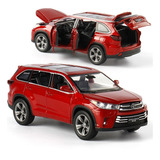 Toyota Suv Highlander Carros Em Miniatura De Metal 1:32 A [u