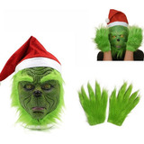 Traje De Natal, Máscara Verde Grinch