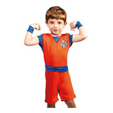 Traje Dragon Ball Fantasia Cosplay Super Goku Infantil Anime