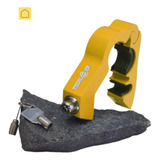 Tranca Moto Manete Punho Manopla Freio E Acelerador Amarelo