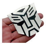 Transformers Adesivo Emblema Alumínio Autobot / Decepticons 7x7