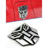 Transformers Adesivo Emblema Autobots Cromado Tuning Carro 