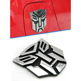 Transformers Adesivo Emblema Autobots Cromado Tuning Carro 