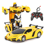 Transformers Bumblebee Carrinho Robo Controle Remoto