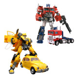 Transformers Bumblebee E Optimus Prime Miniatura Deformável