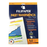 Transparência Sem Tarja Ink Jet | 50 Folhas - Filipaper
