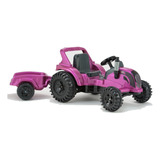 Trator Infantil Menina Big Valtra Com