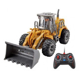 Trator Pá Carregadeira De Metal 5ch Contr Remoto Truck Cor Marrom Personagem Brown
