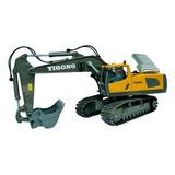 Trator Retro Escavadeira Controle Remoto Para Criança 2.4ghz
