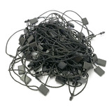 Trava Anel Cordão / Lacre P/ Tag Cordão 16,50cm Preto 1000pç