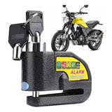 Trava Cadeado De Freio Disco Com Alarme Sonoro Para Moto