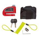 Trava De Disco C/ Alarme Impermeável Pcx 150 Nmax