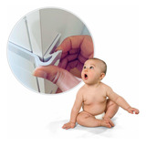 Trava De Gaveta Lateral Infantil Branco Para Móveis 10 Unid
