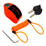 Trava Disco Freio Byder Byt6 Cadeado Alarme + Cabo Lembrete