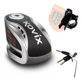 Trava Disco Para Moto C/ Alarme Antifurto Knx6 Kovix