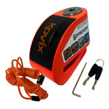 Trava Disco Para Moto C/ Alarme Antifurto Kt6 Kovix