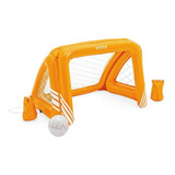 Trave Inflável De Polo Aquático Futebol Intex Piscina 58507