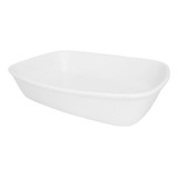 Travessa Refratária Bake Média Branca Oxford Cor Branco