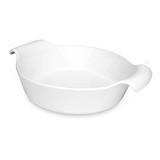 Travessa Refratária Porcelana Branca Redonda 2.1 L - Oxford Cor Branco