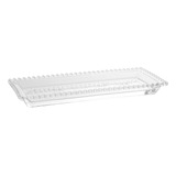 Travessa Retangular Cristal Pearl Bolinha 30cm Wolff