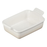 Travessa Retangular Heritage 19 Cm Meringue Le Creuset Cor Branco