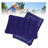 Travesseiro Inflável Almofada Camping Viagem Kit 2un