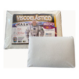 Travesseiro Nasa Viscoelástico Com Zíper 14cm Cor Creme