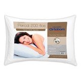 Travesseiro Ortobom Percal 200 Fios Tradicional 70cm X 20cm