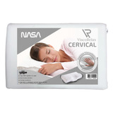 Travesseiro Viscoelástico Nasa Visco Relax Cervical Médio Cor Branco