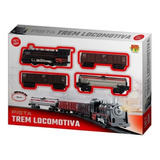 Trem Brinquedo Trenzinho Pista 85,5cm Locomotiva