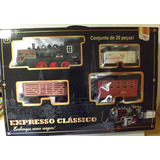 Trem Ferrorama Expresso Clássico Conjunto 20