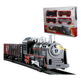 Trem Locomotiva Infantil Com Luz E Som Ferrorama Brinquedo