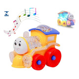 Trem Thomas Brinquedo Trenzinho Luz Som Locomotiva Infantil Cor Amarelo